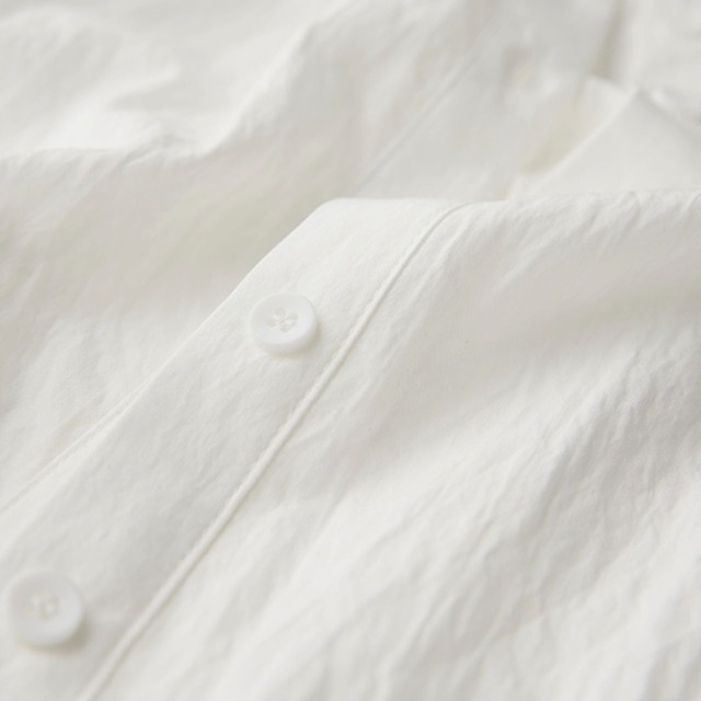 Asymmetrical cutting regular collar long sleeve shirt C1041