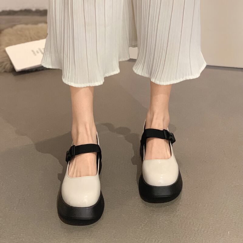 サマースタンダードレザー 靴 シューズ レトロ 夏物 フェイクシューズ302984068