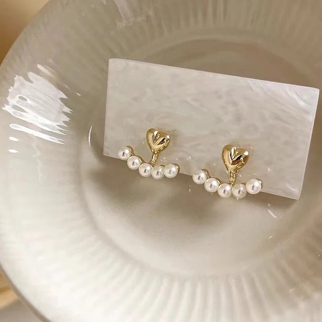 heart pearl pierce