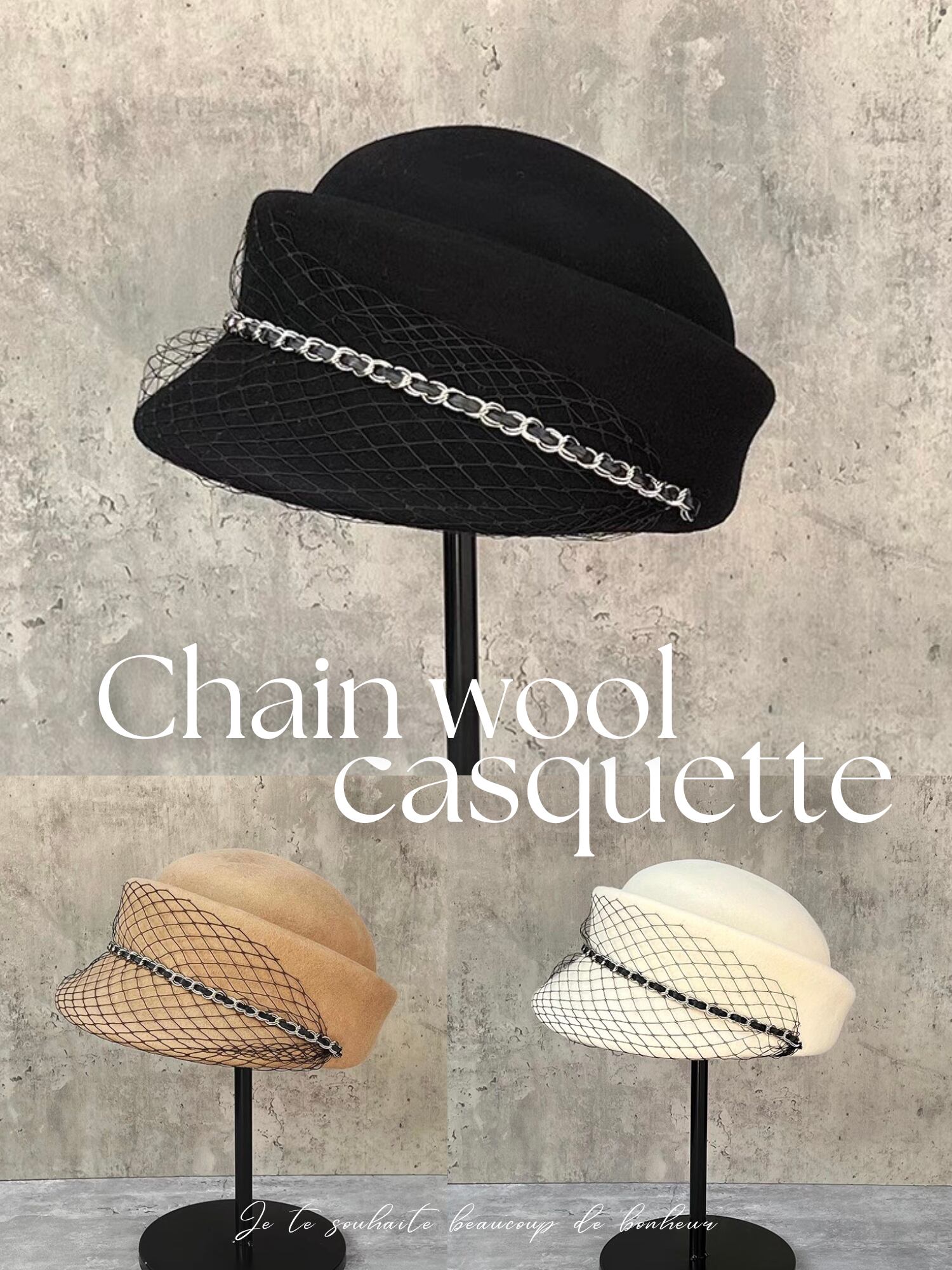 新品　ヴァクトーヴォヤージュ vaqutauxvoyage 帽子　黒 新品 ヴァクトーヴォヤージュ vaqutauxvoyage 帽子 黒 CAP & HAT