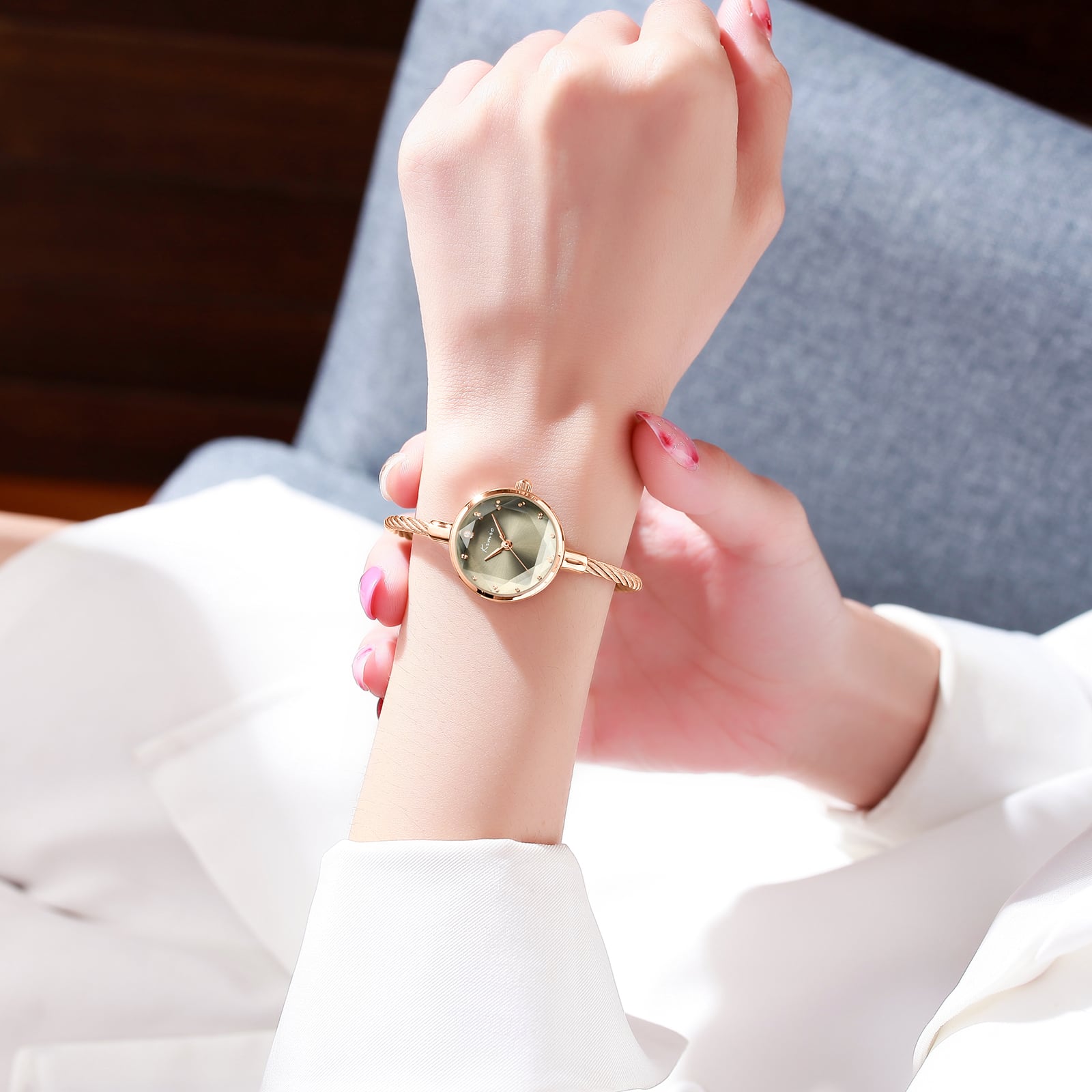 AromaFlat Z1688S Olive 腕時計 レディース | AromaFlat watch