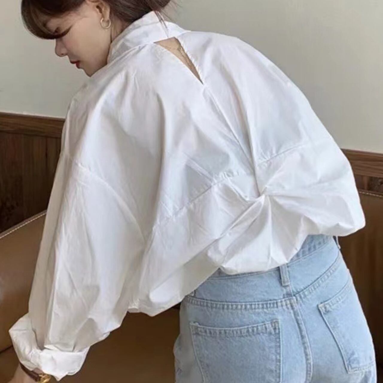 バックネック オープン シャツ 3412651