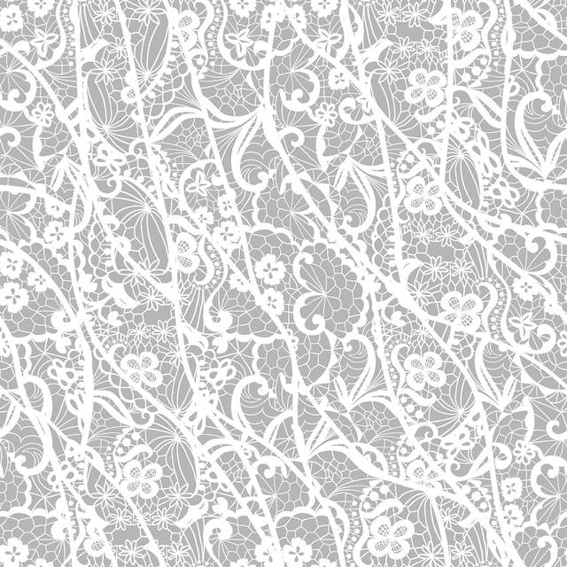 【FASANA】バラ売り2枚 ランチサイズ ペーパーナプキン Grey Lace pattern グレー