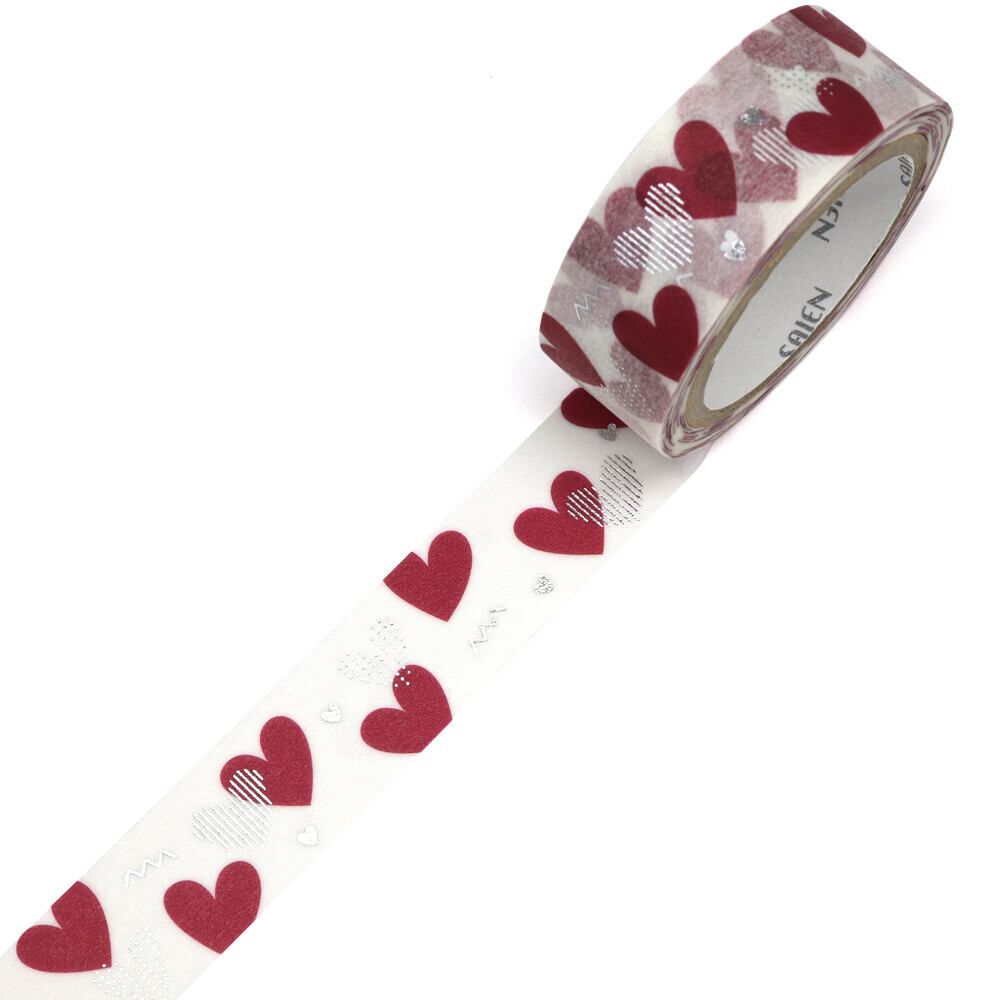 SAIEN 銀箔 ハート 15mmマステ SA01