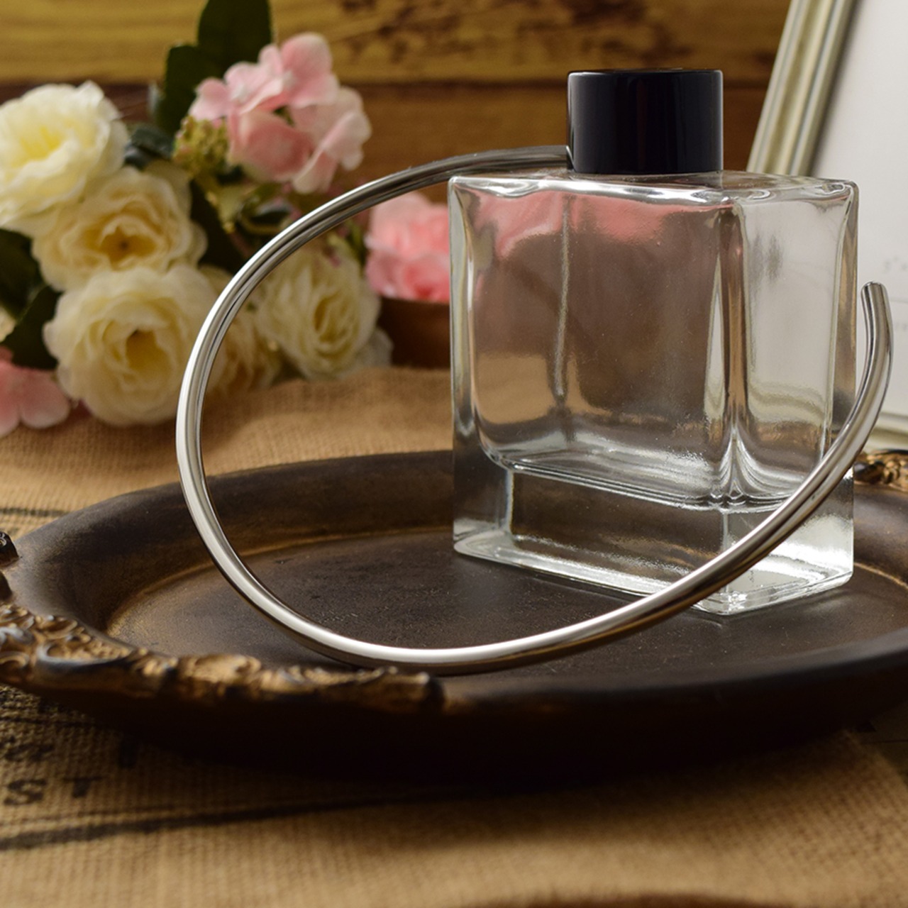 ラウンド ネックレス チョーカー シルバー