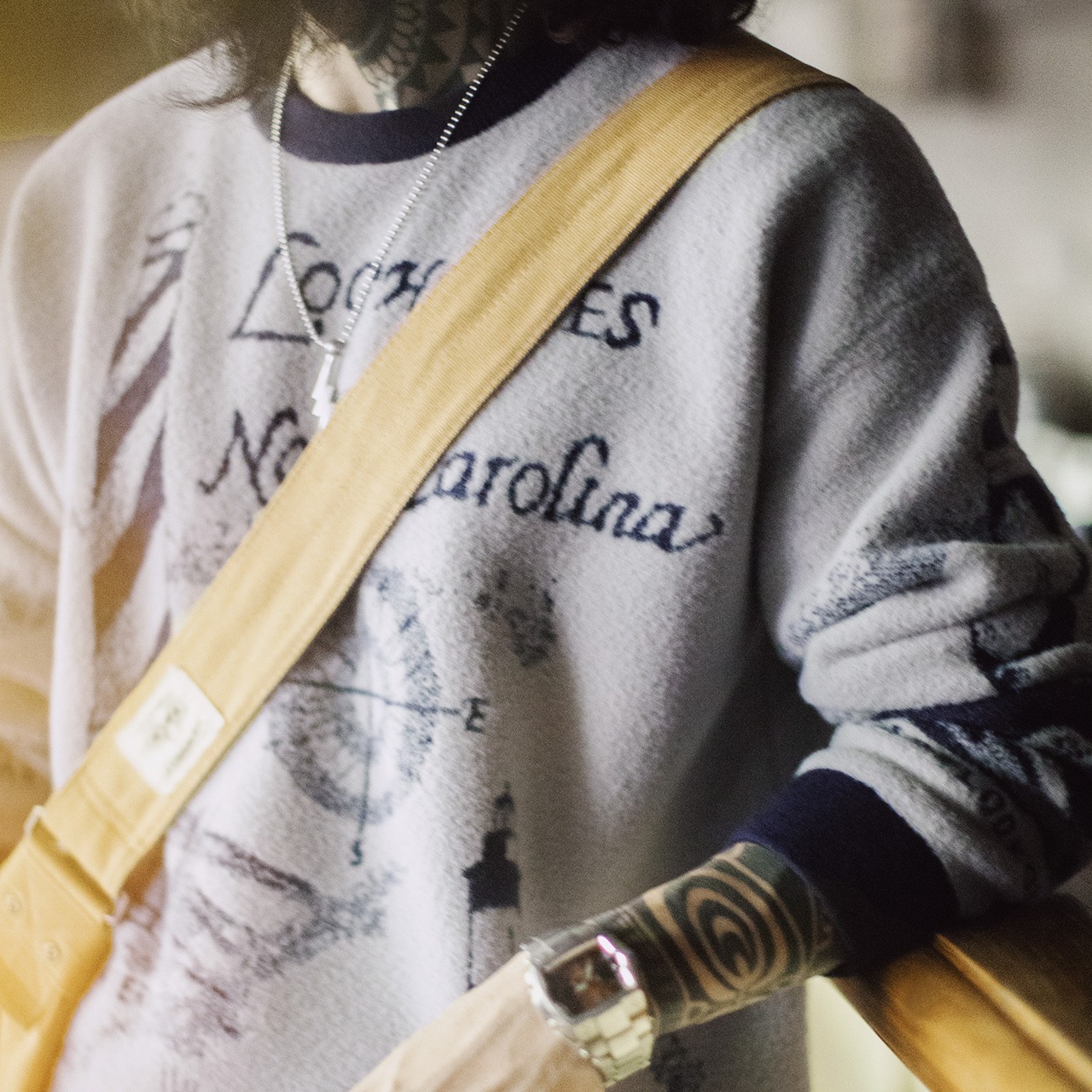 Lighthouse Pattern Crewneck Sweater / ライトハウス パターン クルーネック セーター