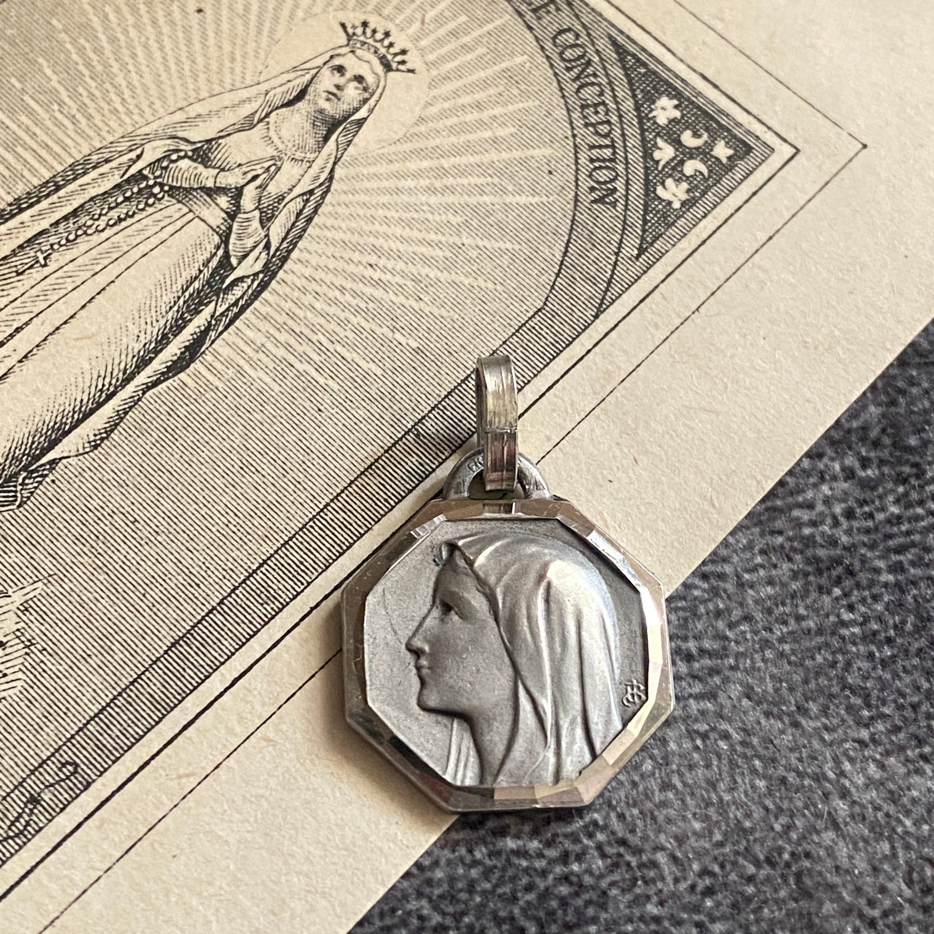 ルルドのマリア | Antique medaille Mary
