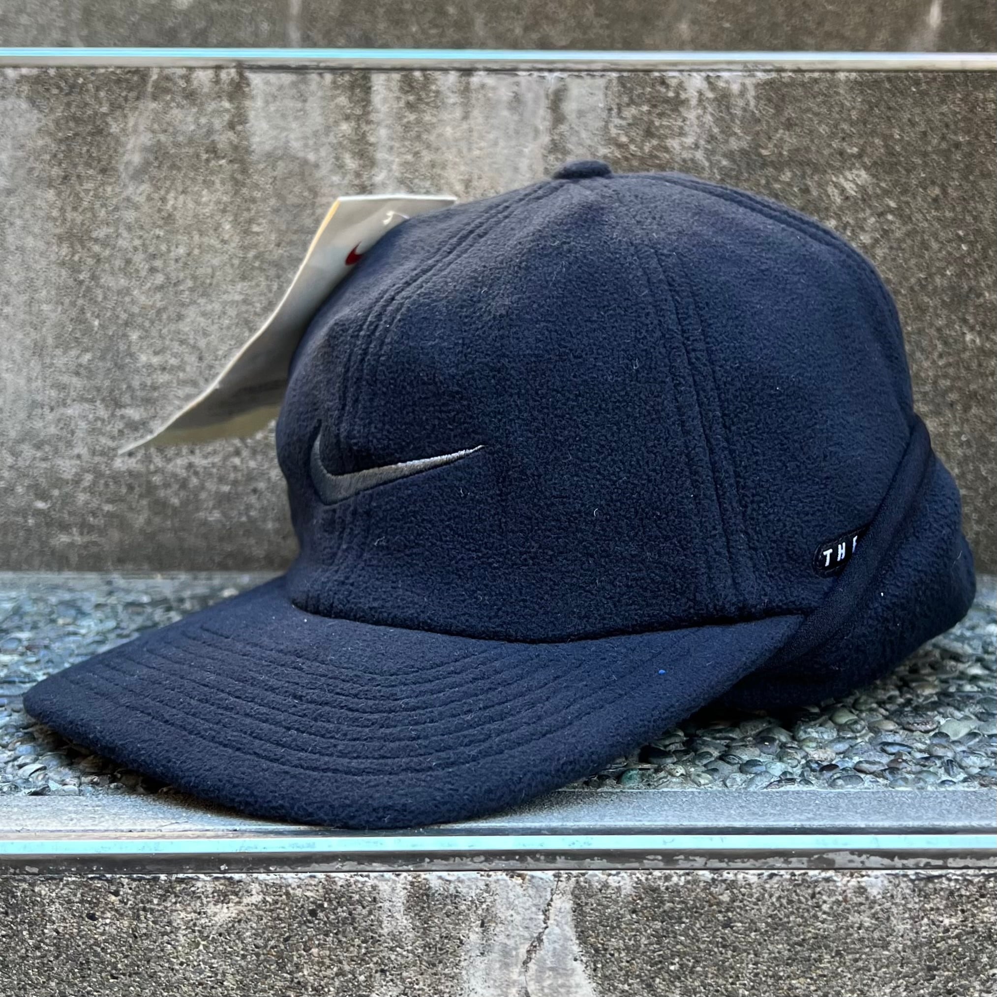 90s nike vintage フリースキャップ　耳当て　古着 NIKE/ナイキ 耳付き フリース キャップ 90年代 (DEADSTOCK