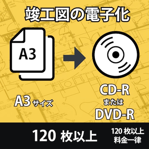 見開きA3サイズ【120枚以上は一律価格】