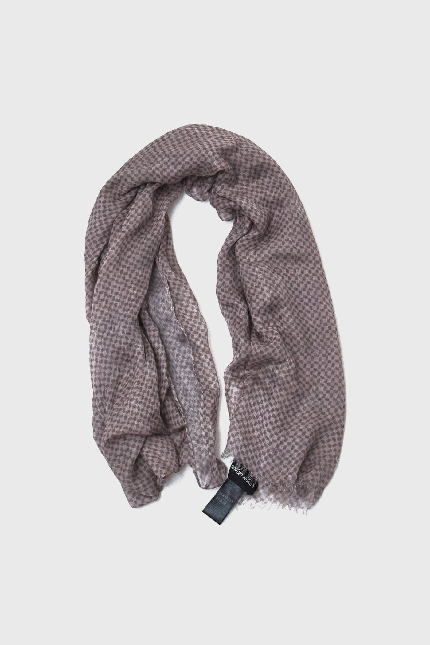 GIORGIO ARMANI CHECK SCARF