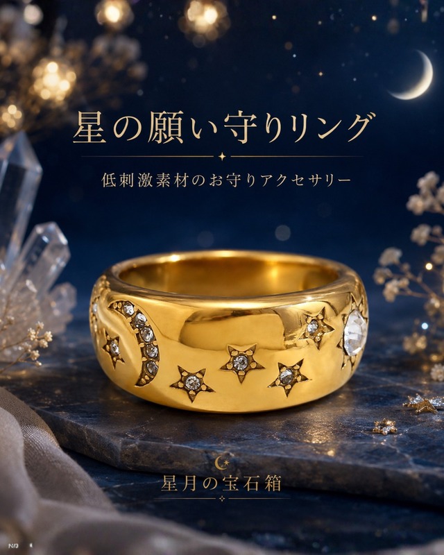 星の願い守りリング❤︎C14