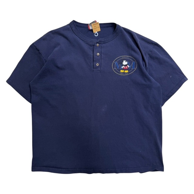 【90's Vintage】【Made in USA】 DISNEY   ヘンリーネック　 L