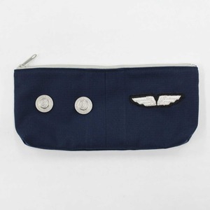 旧制服アップサイクルペンケース（銀）