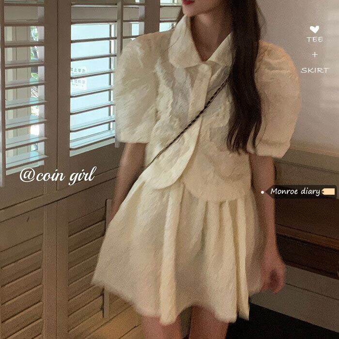 サマーシャツ スカート ストリート 大人ガーリー スウィート キュート カジュアル 夏物 モンロー93993449653