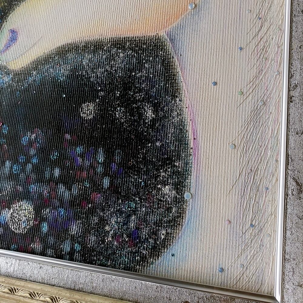 一点物原画》馬の絵【幸運を運ぶ白馬】ヒーリングアート エネルギーの