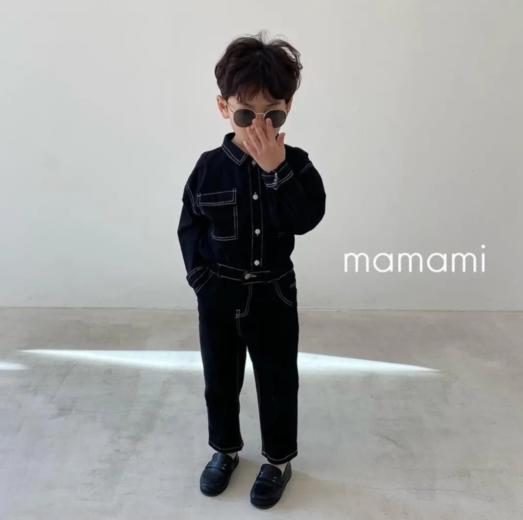 【即納】deep stitch pants〔ディープステッチパンツ〕　mamami | cucLo -きゅくろ- │ 韓国子供服 powered by  BASE