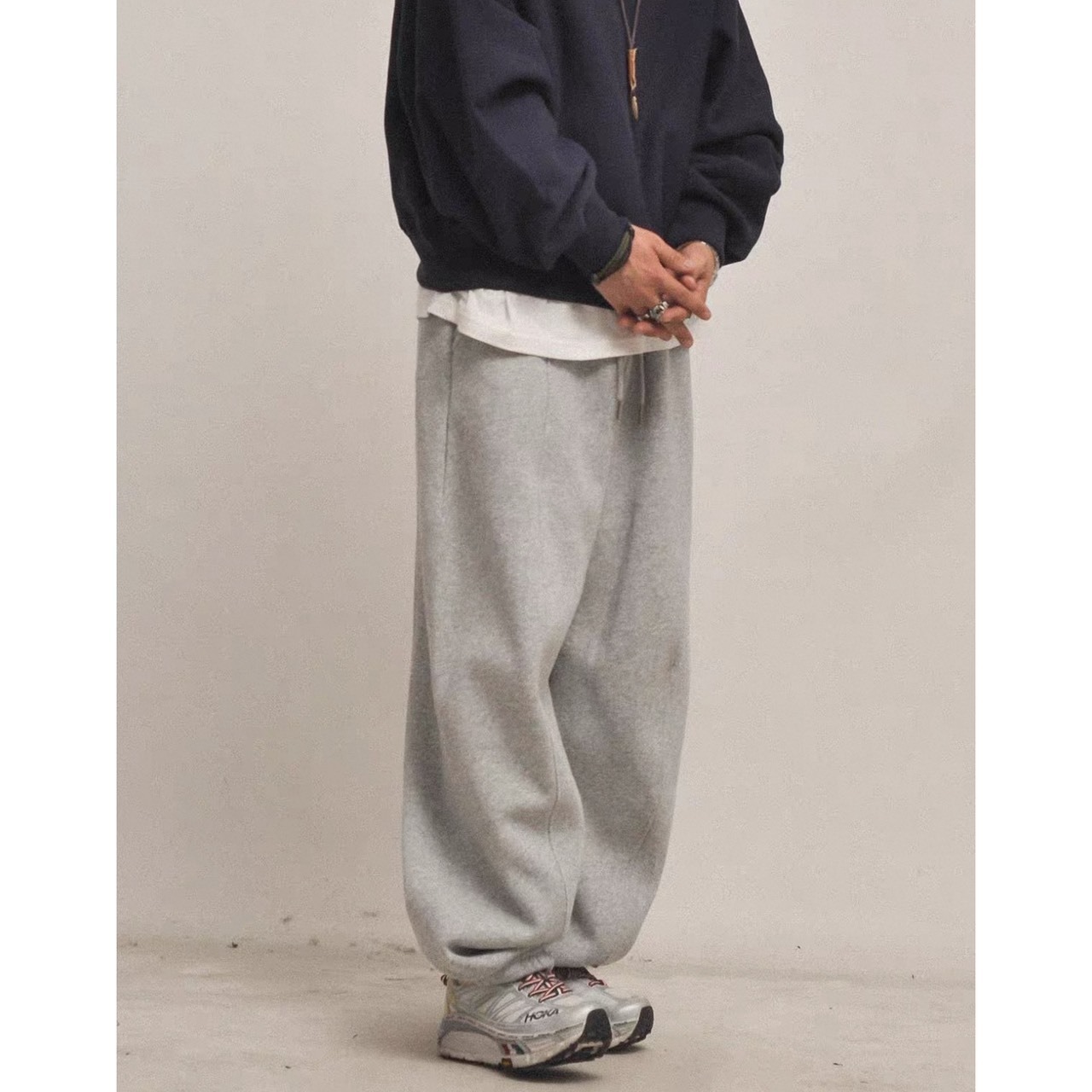 Wide silhouette sweat pants 1183 - 7