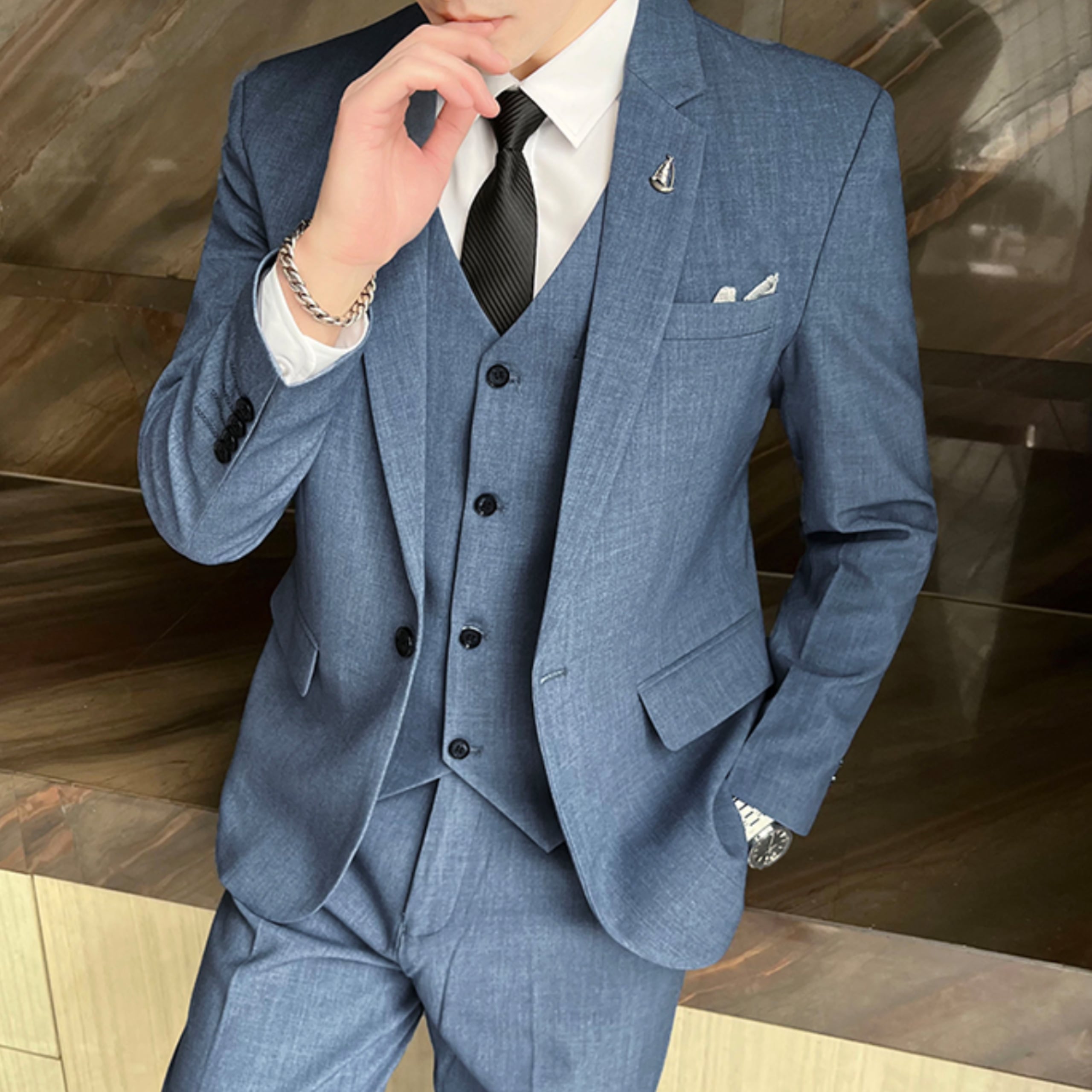 フォーマルスーツ ジャケットandパンツスーツ(5color) M0702