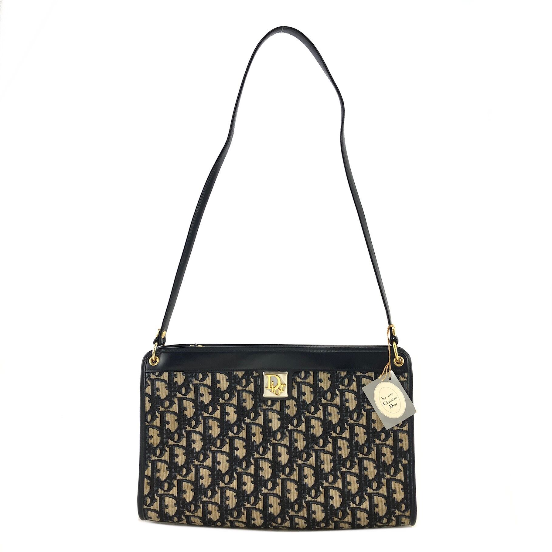 Christian Dior ディオール トロッター Diorロゴ ジャガード レザー