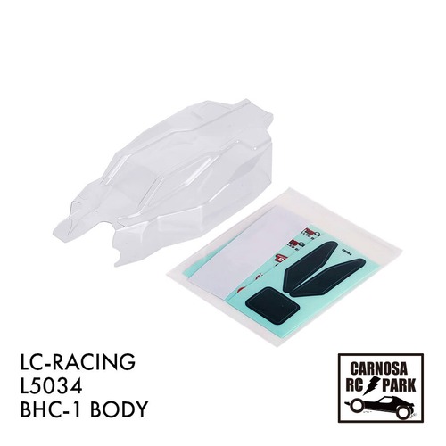 【LCRACING エルシーレーシング】L5034 BHC-1用 クリアボディ(ポリカボネード製未塗装)(シール付) [L5034]