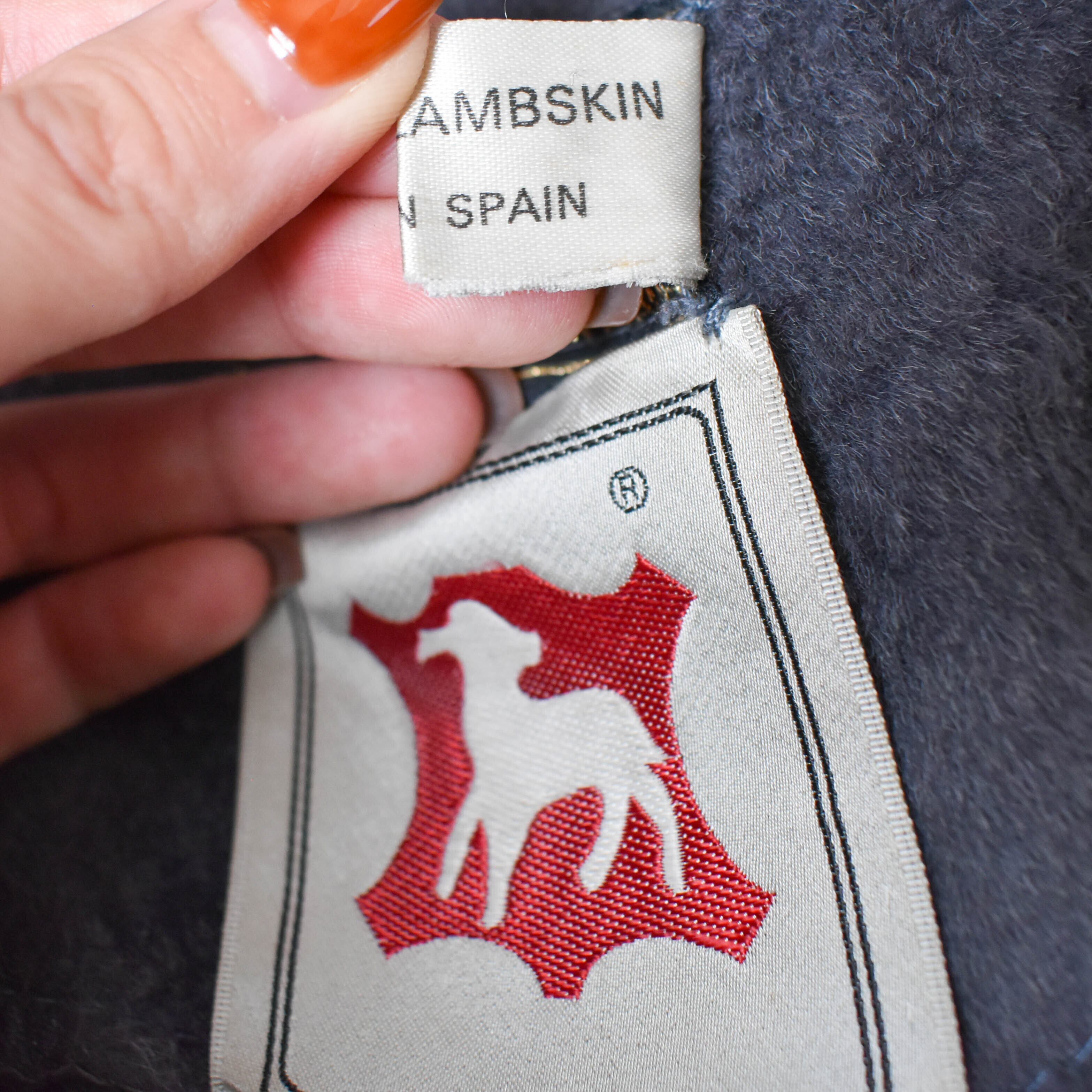 [USED] made in SPAIN gray mouton x fur jacket