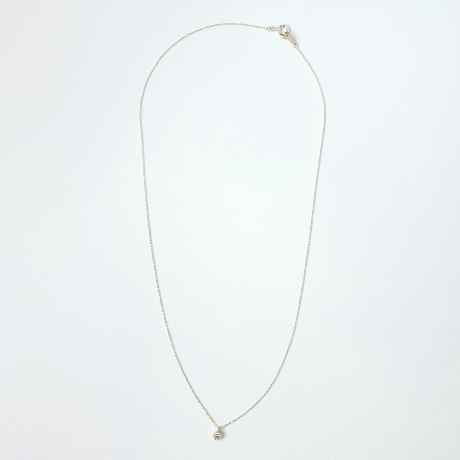 【シルバー925】金属アレルギー対応 キュービックジルコニア ネックレス silver925 韓国製