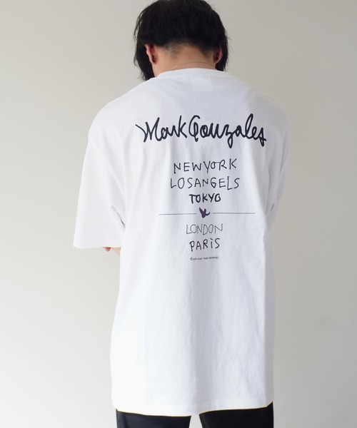 MARK GONZALES (マークゴンザレス) World Famous City S/S TEE リラックス フィット  Tシャツ 2G7-11333 ホワイト