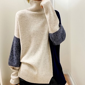 トップス ニットソー セーター 袖あり 長袖 ハイネック タートルネック ストレート アシンメトリー 切り替えデザイン スリット 伸縮性 かわいい 大人可愛い カジュアル 大人 おしゃれ お洒落 大人可愛い 大人女子 こなれ感 ラフ キュート 個性的 モダン 主役級 存在感 とろみ感 抜け感 秋 冬 クリスマス バレンタイン 10代 20代 30代 40代 レディース 女性用 ママ 学生 通学 お出かけ 休日 アウトドア 旅行 着回し 普段使い 楽ちん 暖かい モテ S M L XL 2XL ゆったり