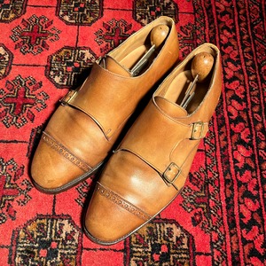 EDWARD GREEN LEATHER DOUBLE MONK STRAP SHOED/エドワードグリーンレザーダブルモンクストラップシューズ