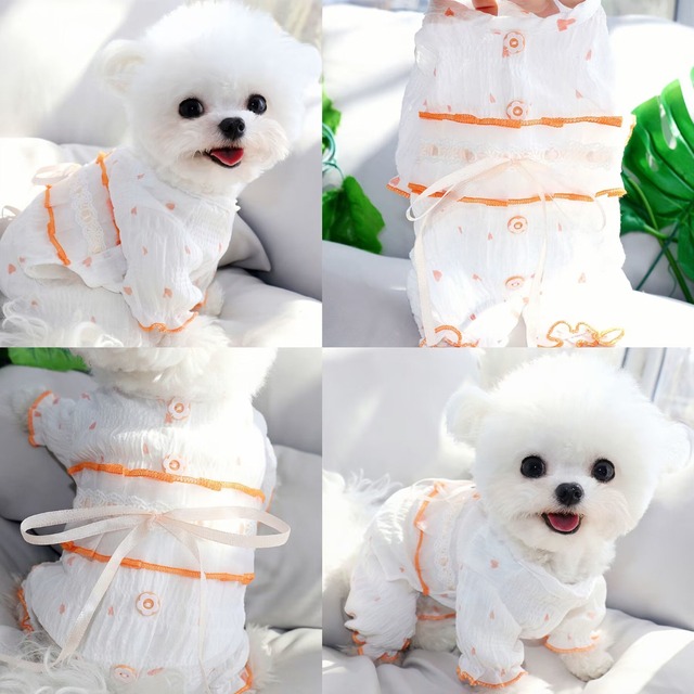 【ワンカラー】夏の爽やか薄手のロンパース d1425