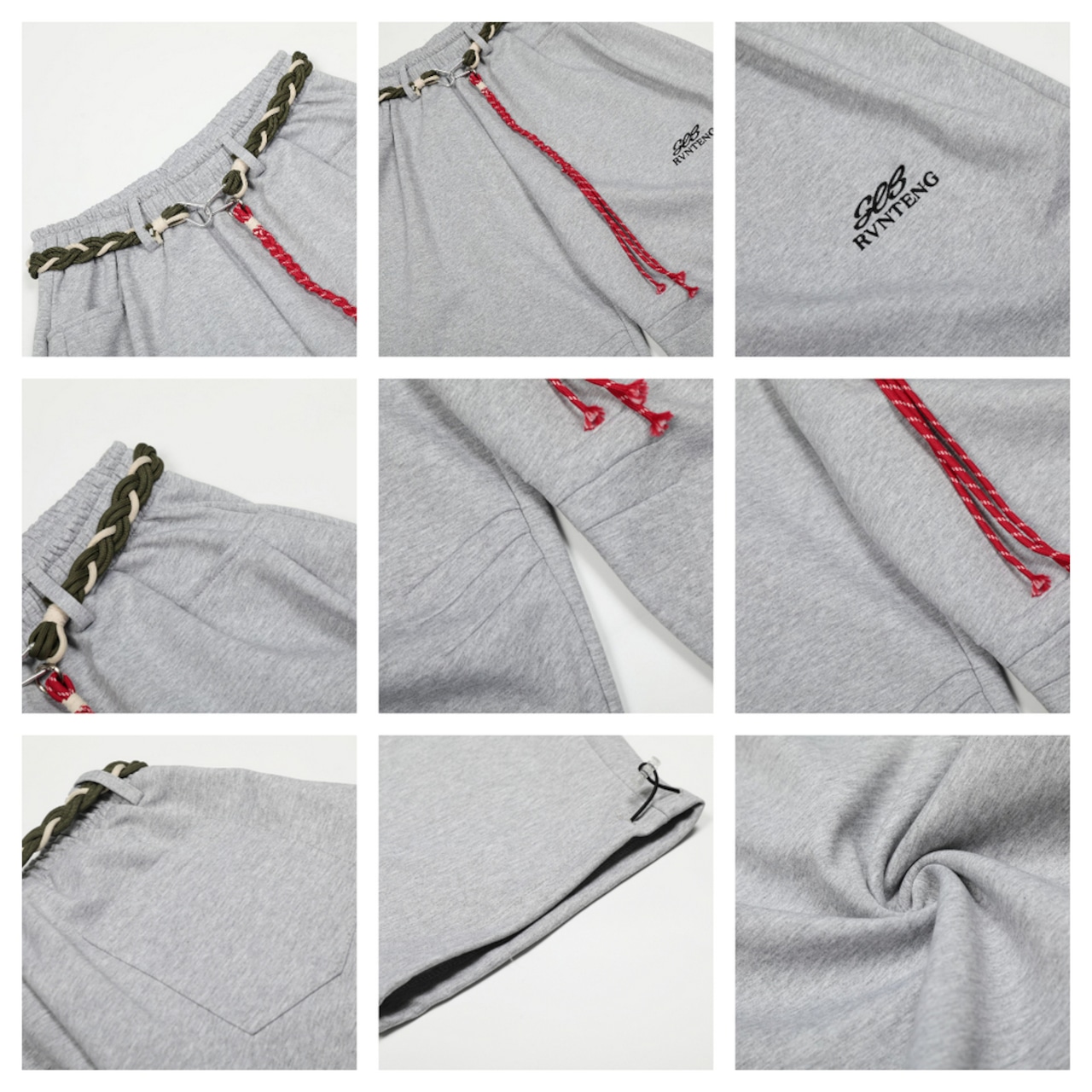 ストリート 迷彩ベルト スウェットパンツ P347