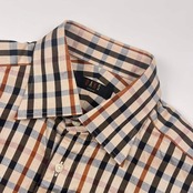 DAKS ダックス チェック 長袖シャツ M/マルチ メンズ