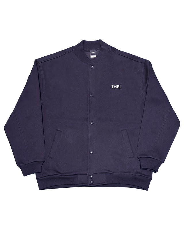 BASIC ONE POINT SWEAT JACKET - NAVY