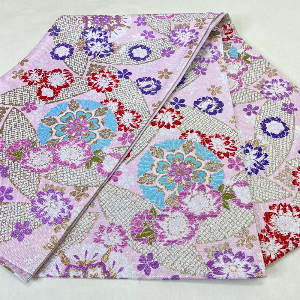 振袖用袋帯 訳あり 成人式 帯 可愛い 袋帯 中古 リサイクル 礼装 振袖