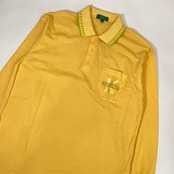 KENZO GOLF ケンゾー 鹿の子 ポロシャツ 5/イエロー メンズ ビンテージ