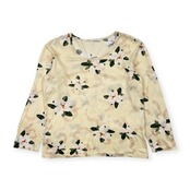 INGEBORG インゲボルグ 花柄 長袖 Tシャツ カットソー/アイボリー系 レディース