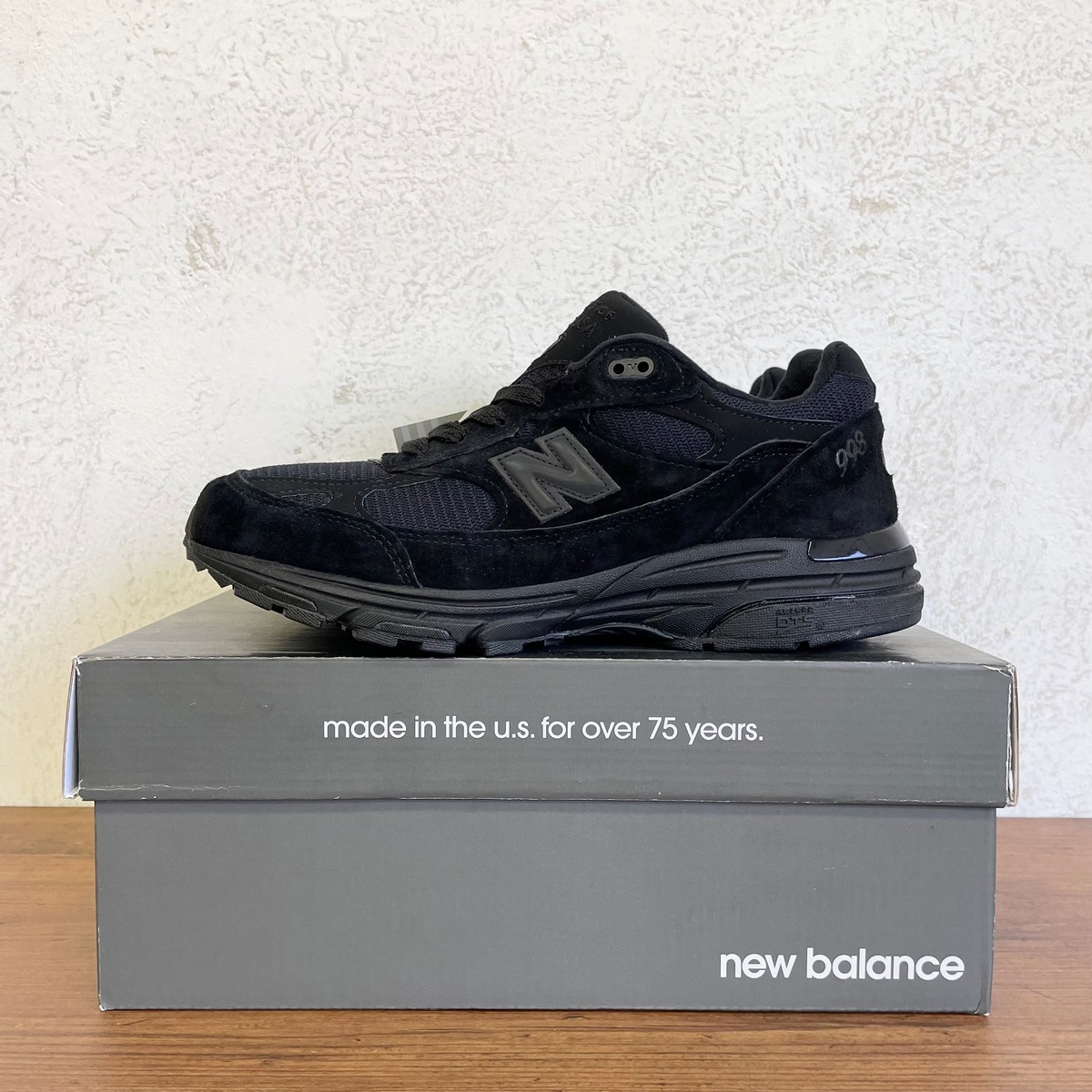 New!! New Balance 993 triple black made in USA size/US8.5(26.5cm 
