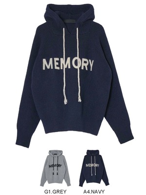 ミカーレミカーレ MICALLEMICALLE フードロゴセーター