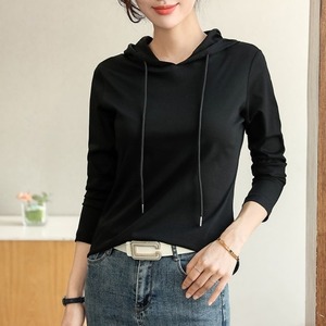 トップス プルオーバー パーカー 薄手 Tシャツ レディース フード付き 長袖 フード付き シンプル カジュアル 大人 おしゃれ 大人女子 無地 春 秋 冬 お出かけ 休日 旅行 普段使い 楽ちん 体系カバー 定番 送料無料 S M L XL 2XL 3XL ホワイト ブラック グリーン グレー ピンク スカイブルー スモーキーグリーン