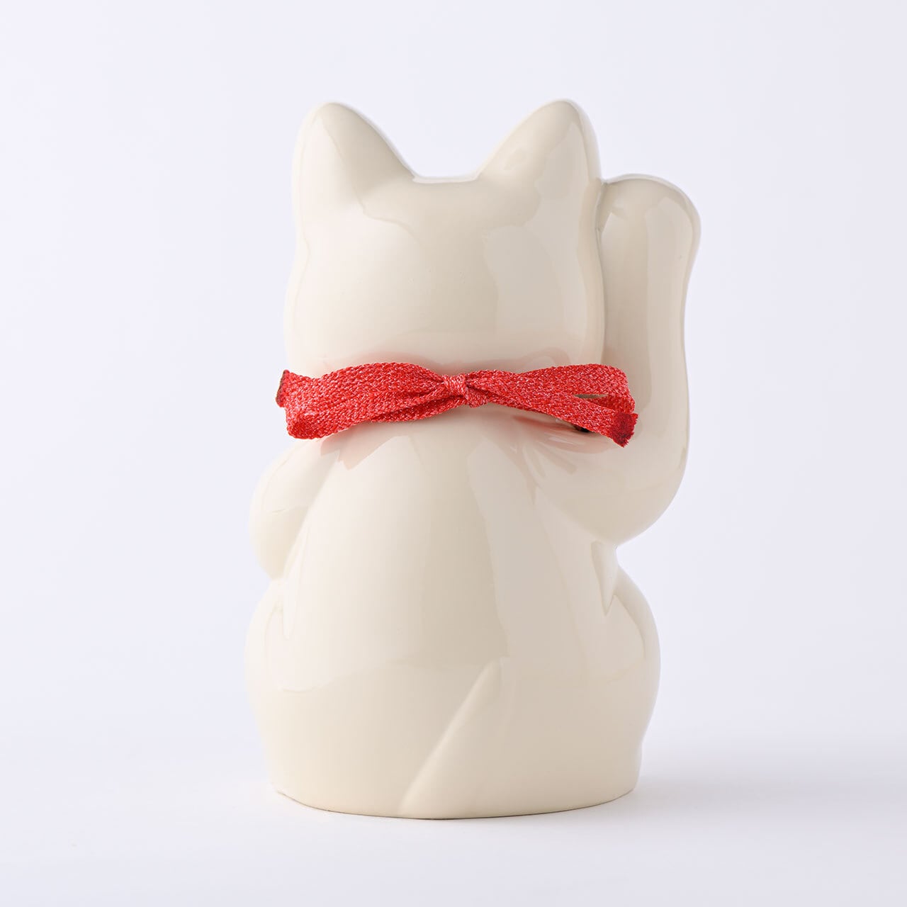 開運・縁起物》開運厄除け 招き猫16cm（白漆）｜銀雅堂 | 生活を楽しむ