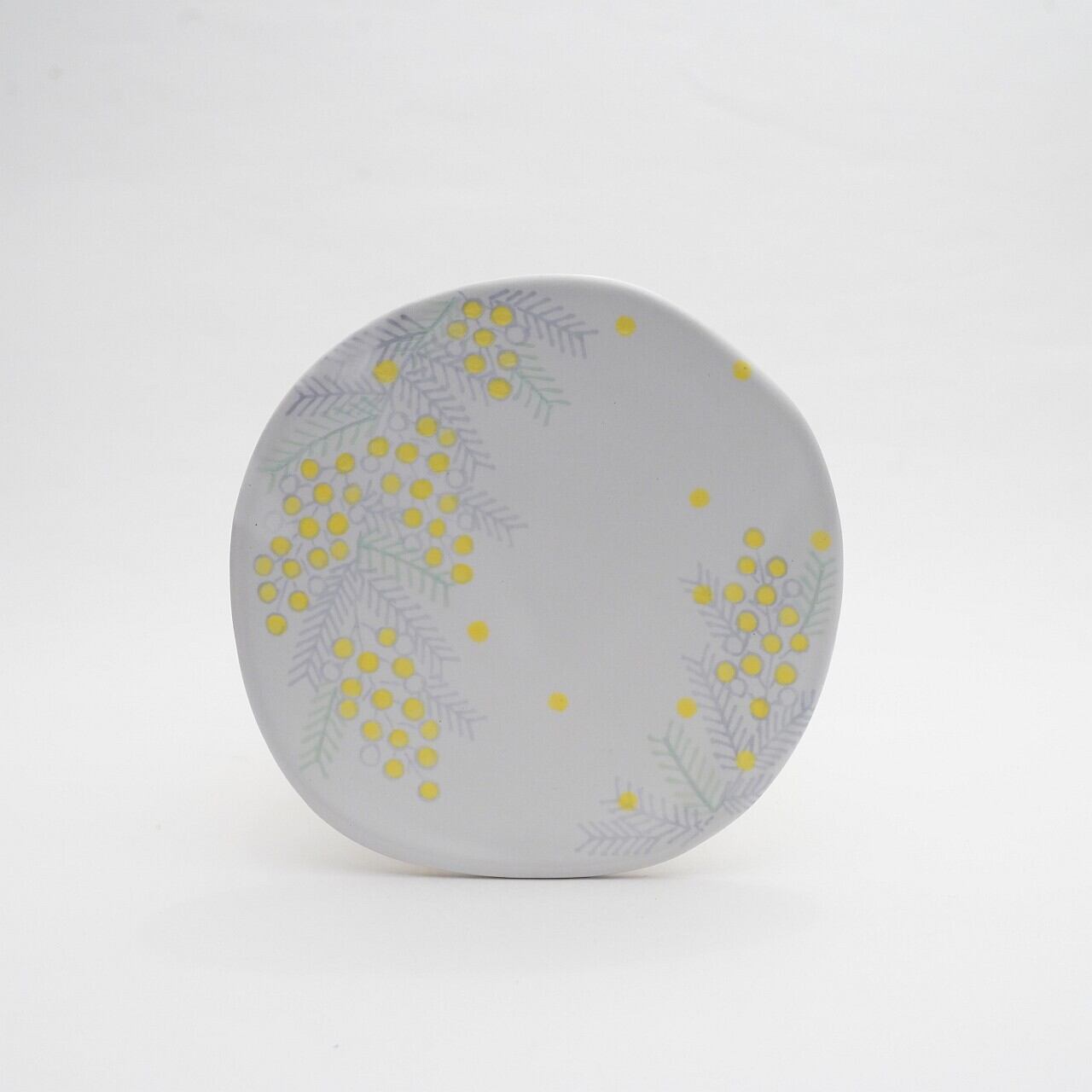 【木村扶由子】まるこ皿 ミモザ4-B