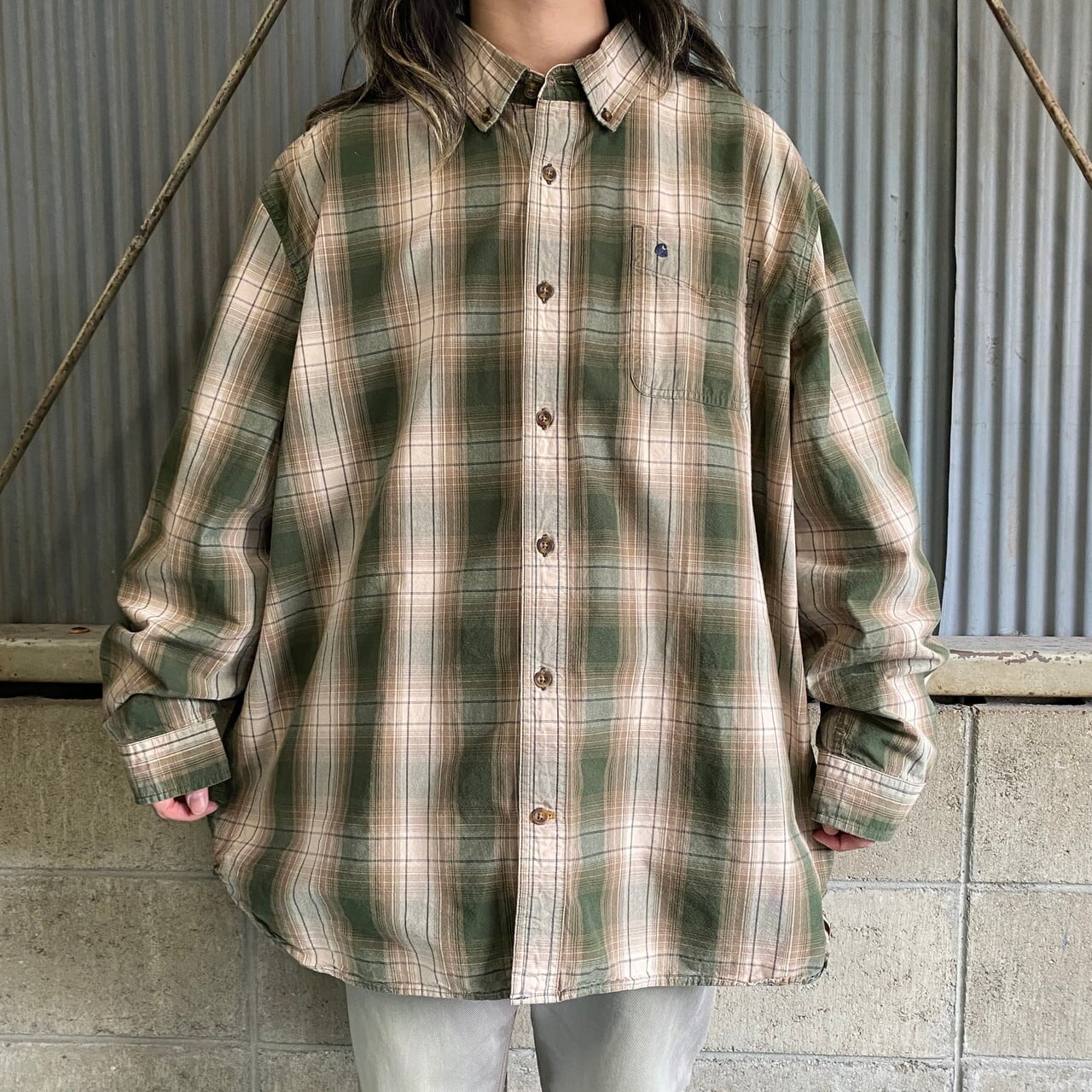 スーパービッグサイズ Carhartt カーハート RELAXED FIT 長袖 チェック