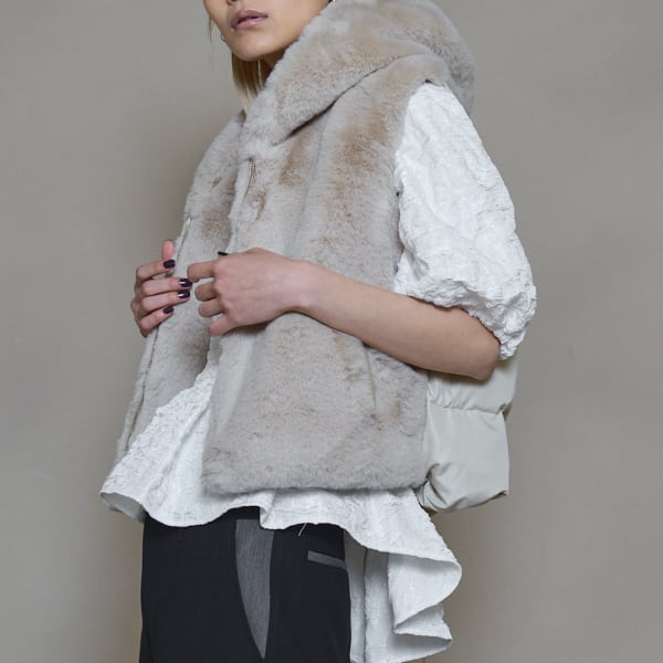 Muel Chic ミュエルシック モントフェイクムートンベスト Muel Chic ミュエルシック / Mont Fake mouton Vest モントフェイク