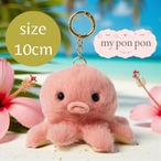 【ぬいぐるみチャーム】タコ／キーリング 海 マスコット 生物 お土産 ギフト