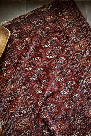1583-Semi Antique Turkmen Tekke rug
