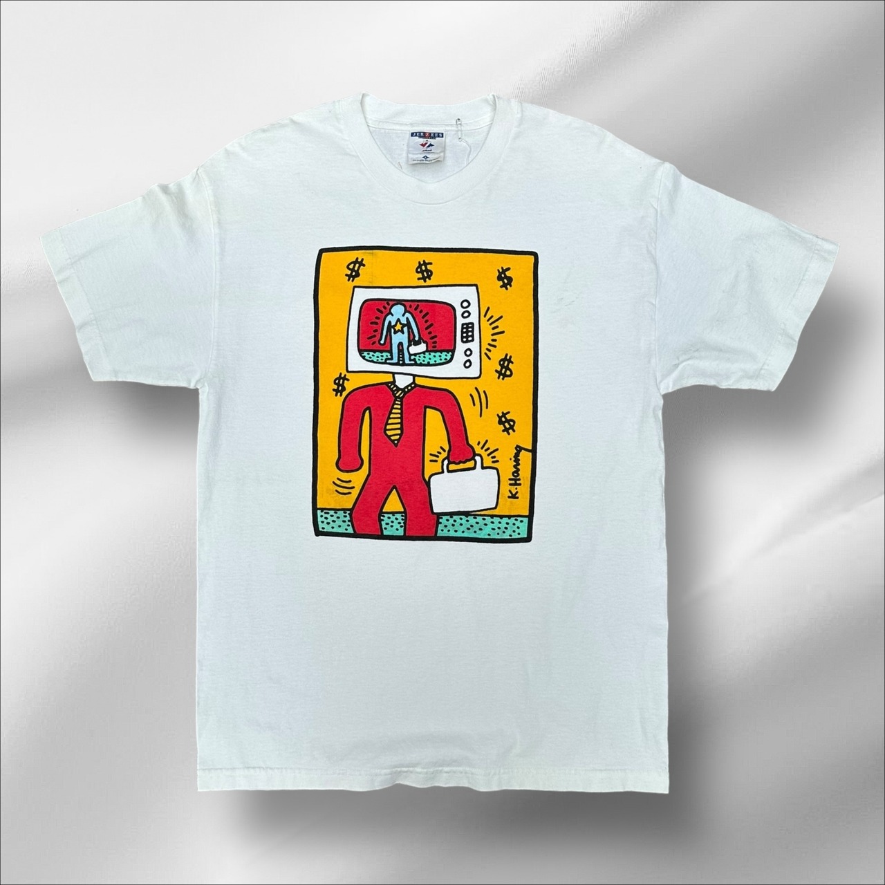 Keith Haring Lサイズ】1990年代 / JERZEESボディ / キース・ヘリング 