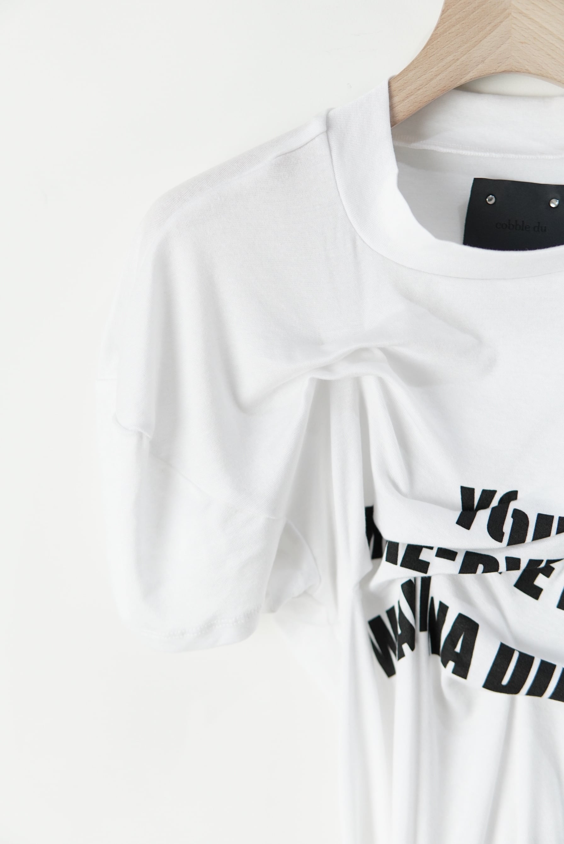cobble du / Shout tee / WHITE | POETRY