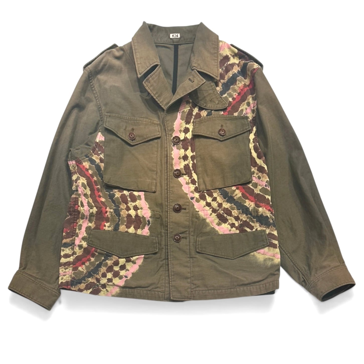 KHOKI  [TIE-DYE MILITARY JACKET]