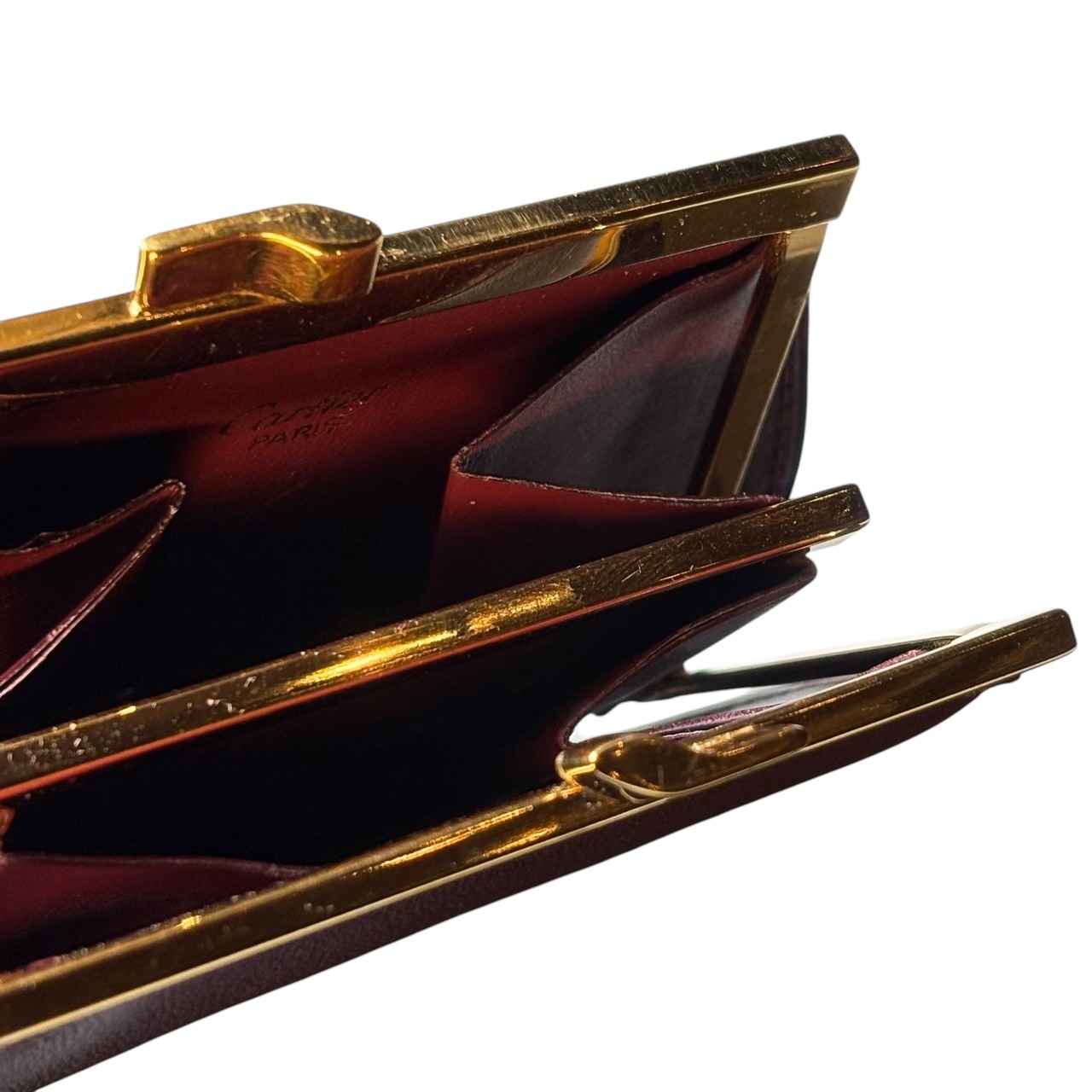 vintage CARTIER leather coin purse