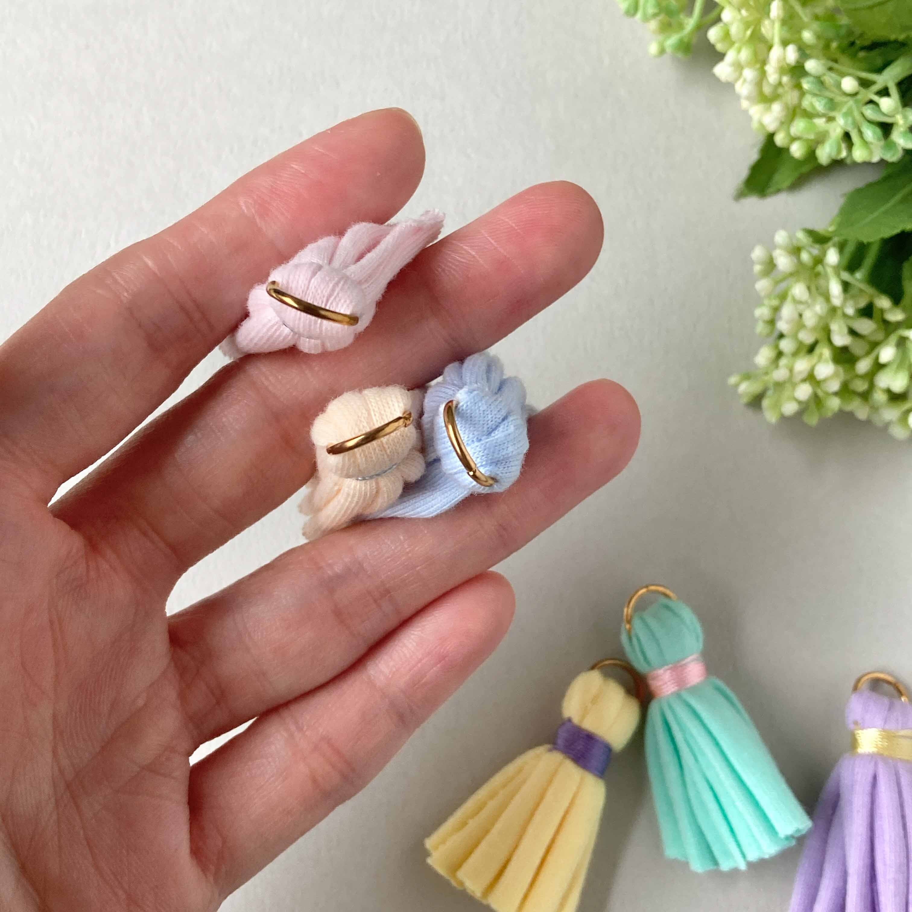 パステルカラーの布タッセル | Dua-アクセサリーパーツショップ